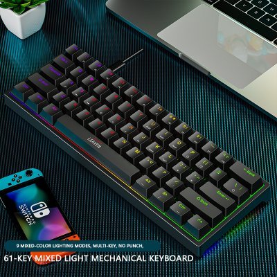 Plastic mechanical keyboard for games