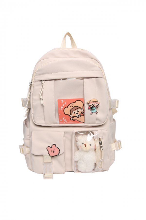 Schoolbag Female Korean Version Of The Trendy Transparent Large-capacity Backpack For Junior High School Students