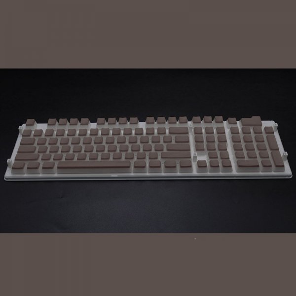 Pudding 108 Key Double Skin Pudding Cream PBT104 Two-color Milk Skin Mechanical Keyboard Translucent Keycap