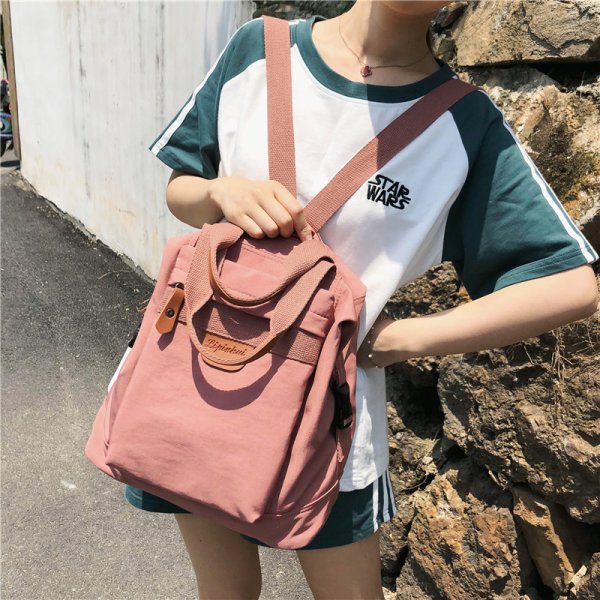 Super Hot Girl Korean Style Simple Girl Campus High School Student Schoolbag